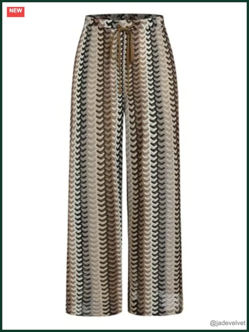 Crochet Drawstring Elastic Boho Beach Cover Up Pants